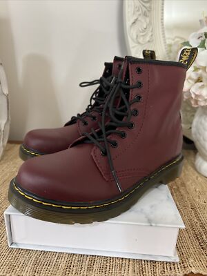 Dr. Martens Air wair Bouncing Soles Boots Kids 3 Burgundy