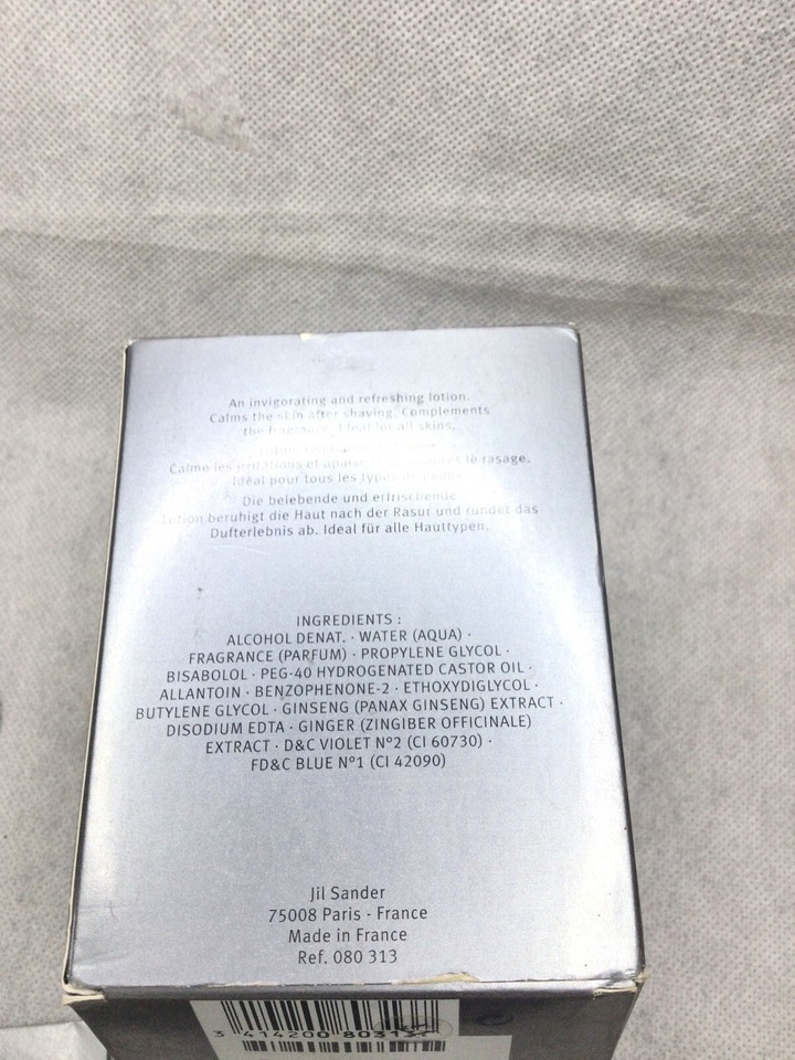 Sander by Jil Sander Men's After Shave Lotion 125 Ml Splash Vintage eBay