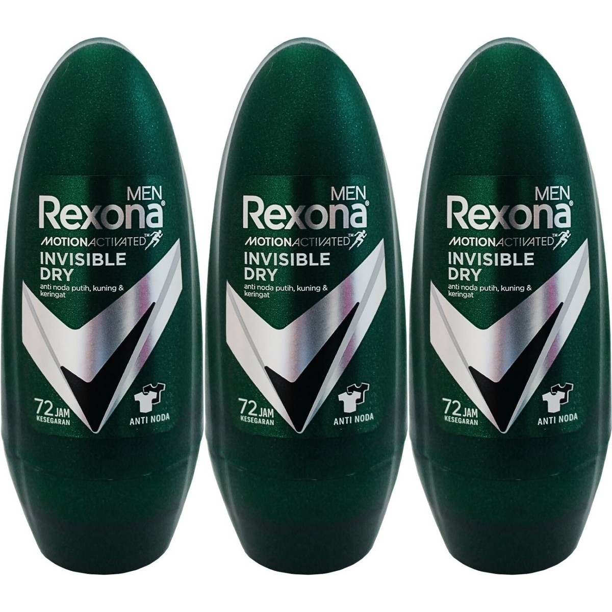 Rexona Men's Antiperspirant Deodorant Roll-on 45ml, Invisible Dry