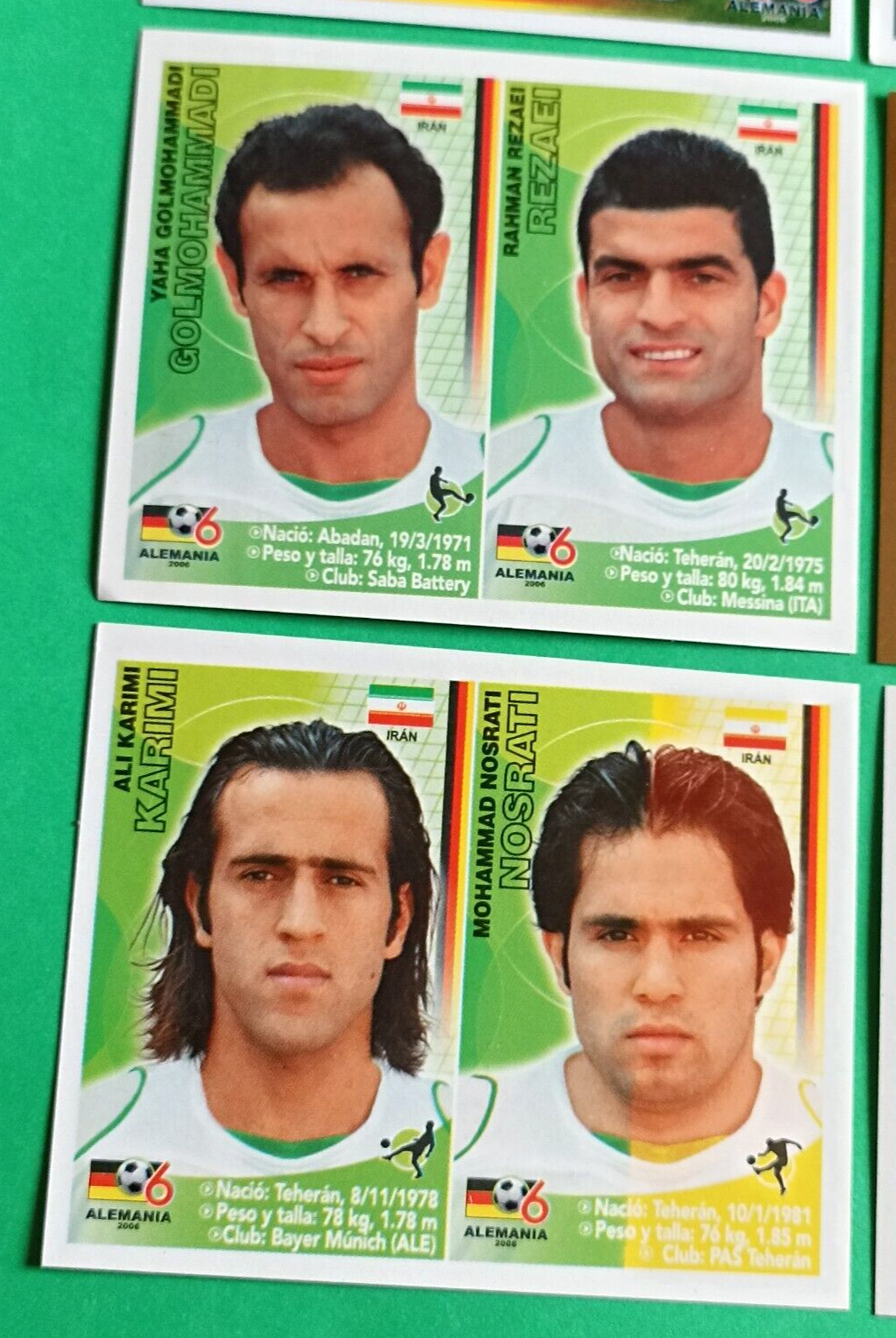 2006 Navarrete Germany World Cup FIFA VARIANT - E15 IRAN SOCCER TEAM Full