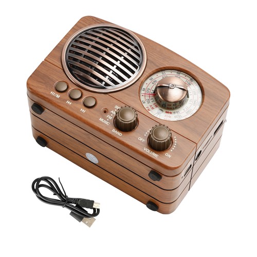 Retro-Style Decorative Radio Mini Portable Music Player Bluetooth Speaker Radio - Picture 19 of 19