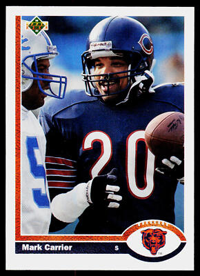 Mark Carrier, 1991 Upper Deck, #434, Chicago Bears,
