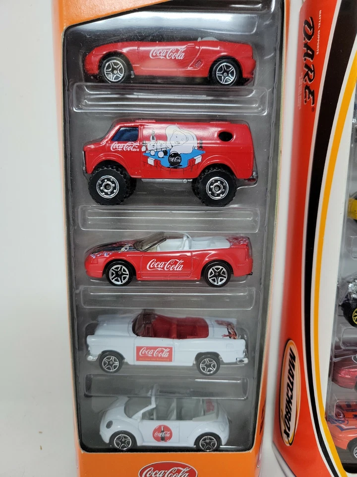 TWO Matchbox 5 Pack Car Sets: Coca Cola and DARE (Law Enforcement) NEW NIP - Image 3 of 4