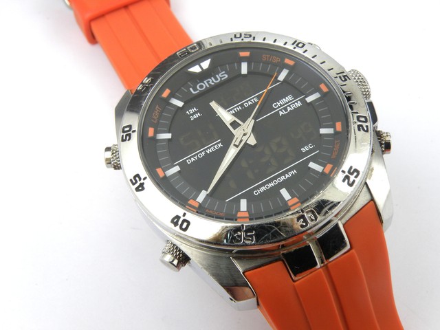 lorus dual display watch