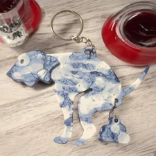 Pooping Pooch Keychain