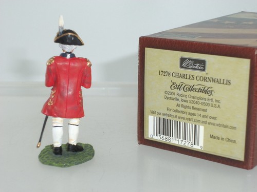 FIGURA DE SOLDADO MILITAR GRAN Bretaña 17278 oficial del ejército británico charles cornwallis - Imagen 2 de 2