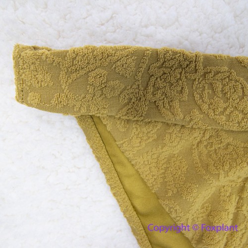 NEW Rhythm.X Free People Paisley Hi String Bikini Bottoms size S Pistachio - Picture 4 of 11