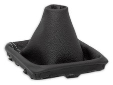 SCHALTMANSCHETTE FUR MERCEDES SLK R171 2004-2011 SCHALTSACK LEDER NAHT WEISS