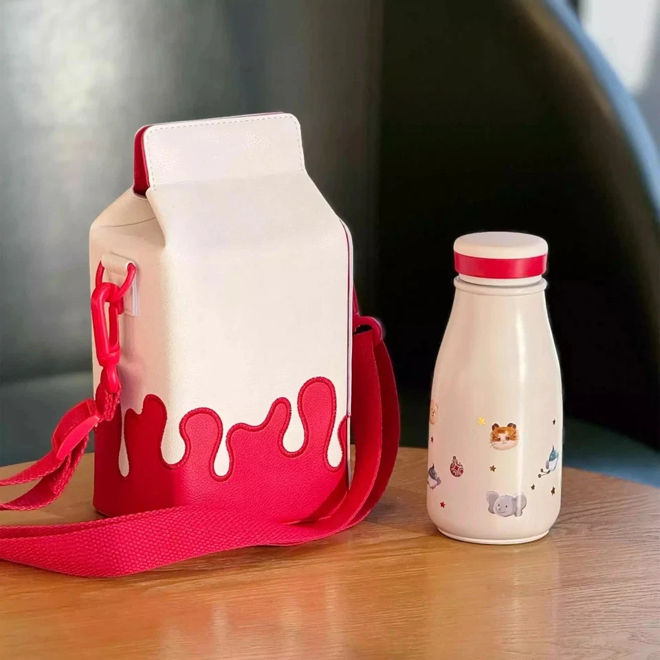 New 2024 China Starbucks Christmas Cute Winte 8oz SS Vacuum Cup With Cup Bag - Image 2 of 4