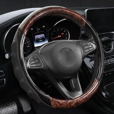 For Toyota Car Auto Steering Wheel Cover Wood Grain Carbon Fiber Leather 15 For Toyota Car Auto Steering Wheel Cover Wood Grain Carbon Fiber Leather 15