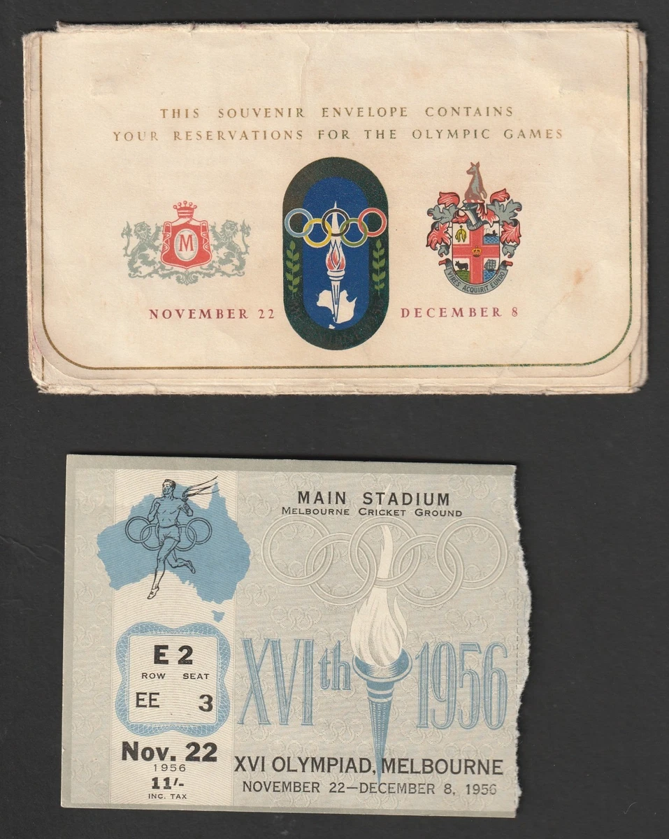 A 1956 Melbourne Olympic Games souvenir badge and 2 | 13th April 2016