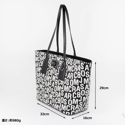 Marc Jacobs LG TOTE 4S4HTT005H02 005 BLACK/WHITE | eBay