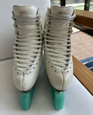 Edea Overture White Figure Skates Size 235 w/ John Wilson Coronation Ace Blades