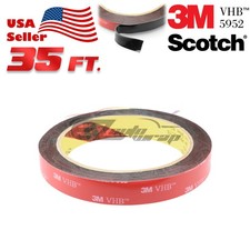 Genuine 3M VHB 5952 Gray Double-Sided Mounting Tape Automotive Car 15mm x 35FT