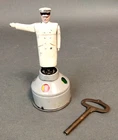 Schuco Flic 4520 Traffic Policeman Toy With Key - Metal - White Coat BK/JE