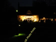 Photo 8x6 The Blue Bell, Glinton, by night The Blue Bell is a popular and c2015