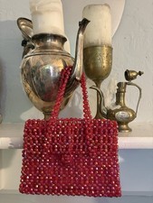 Vintage La Regal Red Beaded Small Bag Sparkly Vintage La Regal Red Beaded Small Bag Sparkly