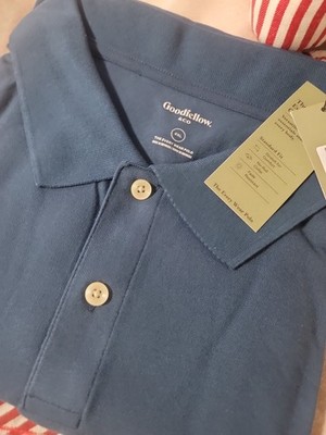NWT 4XL Goodfellow & Co Men's Collared Everyday POLO ''NAVY/YEM81''