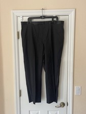 Jones New York Black Tuxedo Pants 100 Wool 42X27