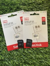 SanDisk 128GB 2-Pack Ultra microSDXC UHS-I Memory Card 2x128GB with Adapter