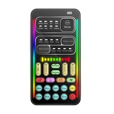 Voice Changer Sound Card for Game, Live Broadcast, Mobile and Computer i9, i9 S