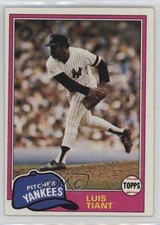 1981 Topps Luis Tiant #627 0uf1