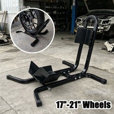 FRONT WHEEL CHOCK MOTORBIKE MOTORCYCLE STORAGE VAN TRANSPORT PADDOCK STAND