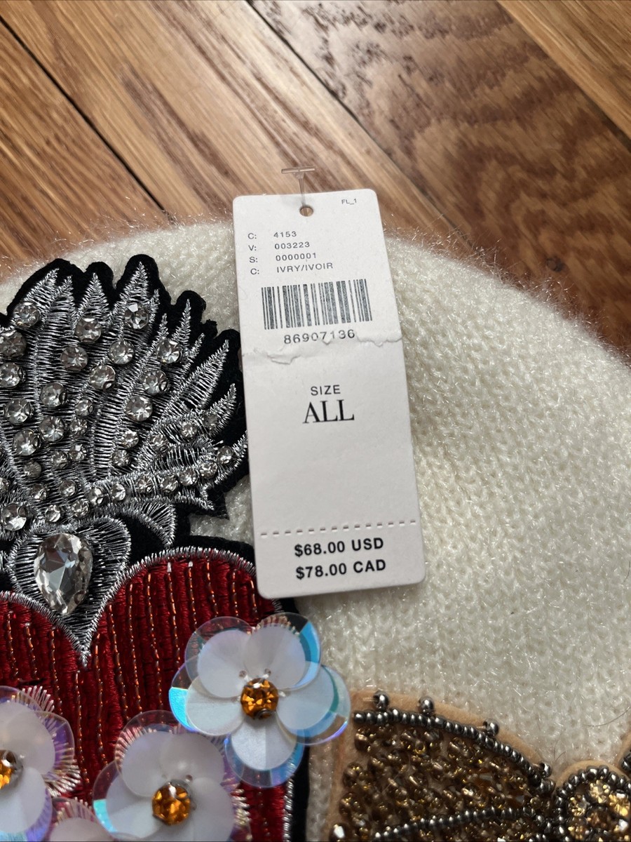 Anthropologie Sparkle Beanie - silver Maeve Embellished Pearl Brushed Beanie | Anthropologie main image 4
