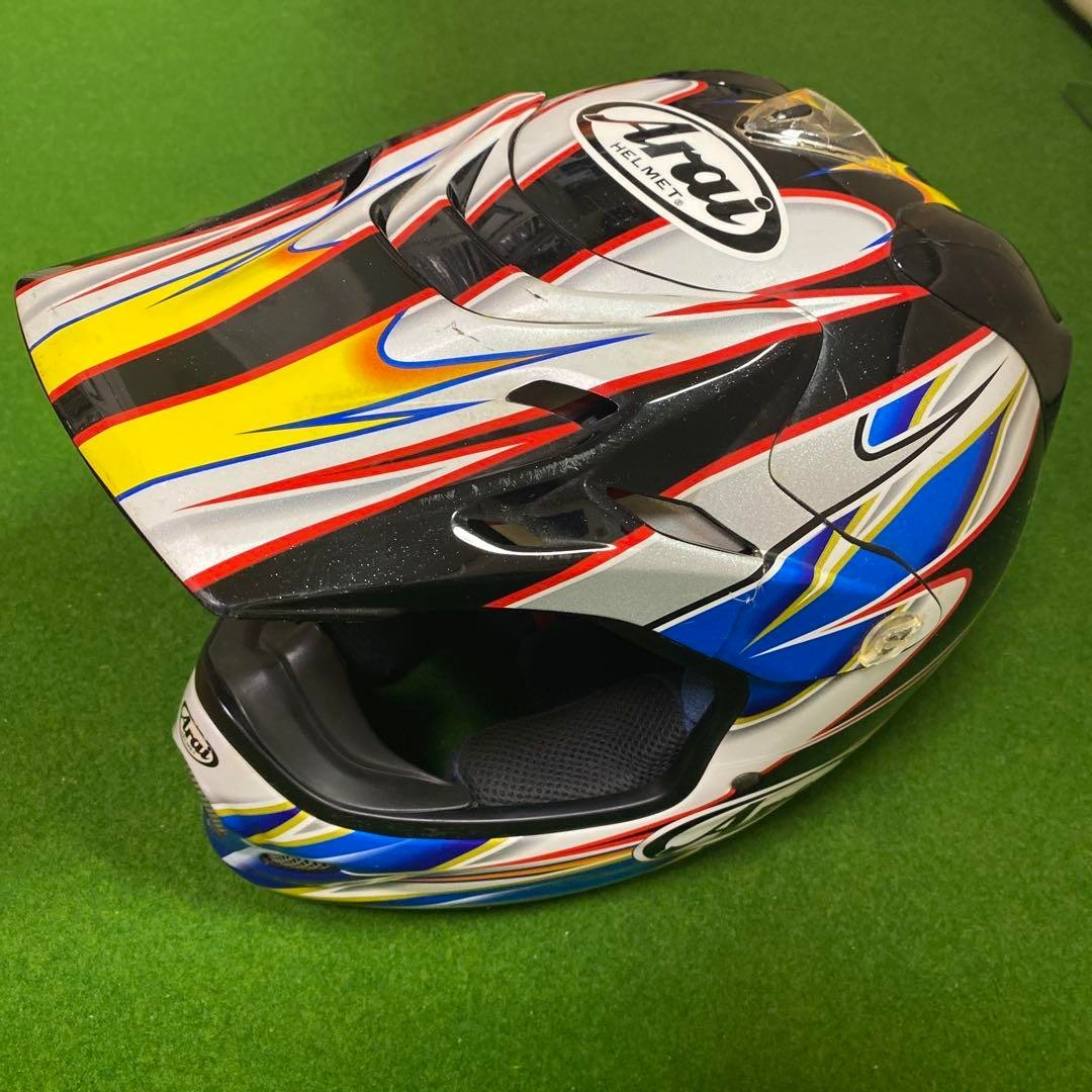 Arai V-Cross 3 Motocross Helmet Size M 57-58cm Off-Road w/ Manual