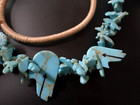 Vintage faux Turquoise Fetish Style Animals Bear Kachina Dancer — photo 4