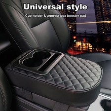 Car Armrest Box Center Console Armrest Storage Box Cushion Cup Holder Universal