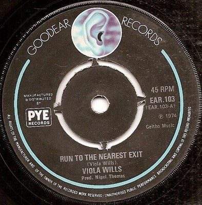 Viola Wills - Run To The Nearest Exit (7'')