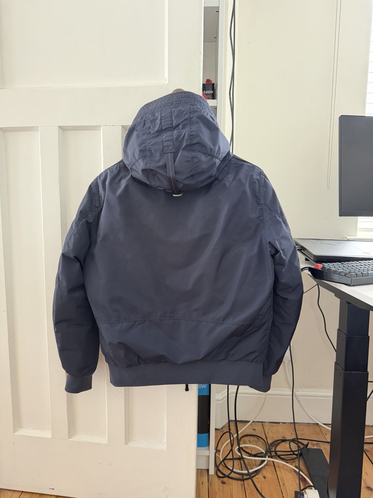 Men’s Parajumpers Navy Gobi Core Masterpiece Hooded Bomber Jacket  - Large image 6