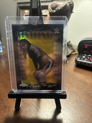 Wwe 2025 Topps Cactus Jack Bret Hart Famed Phantoms Gold 8/50