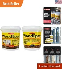 WoodEpox Kit - 2 Pint - 2-Part Structural Epoxy Adhesive Filler - Wood Filler...