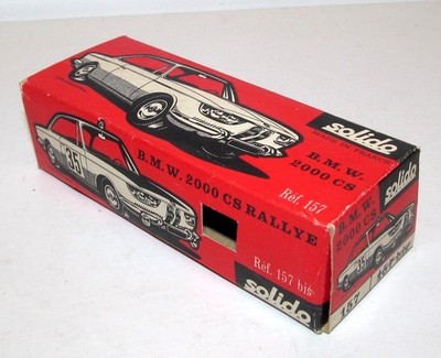 RAR Original Leerkarton für Solido 157 BMW 2000CS Coupe TOP