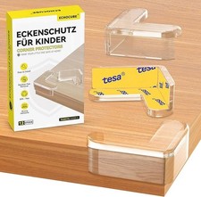 4PCS Clear Kids Corner Guards - Table Edge Protectors w/ TESA Tape, L-Shape