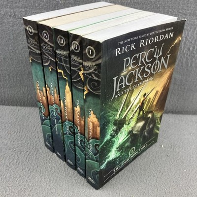 Percy Jackson and the Olympians Series Set 1-5 Rick Riordan 1 2 3 4 5 PB Lot