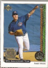 RANDY MYERS 1998 (89 UD Reprint) Dominators #X22. BLUE JAYS