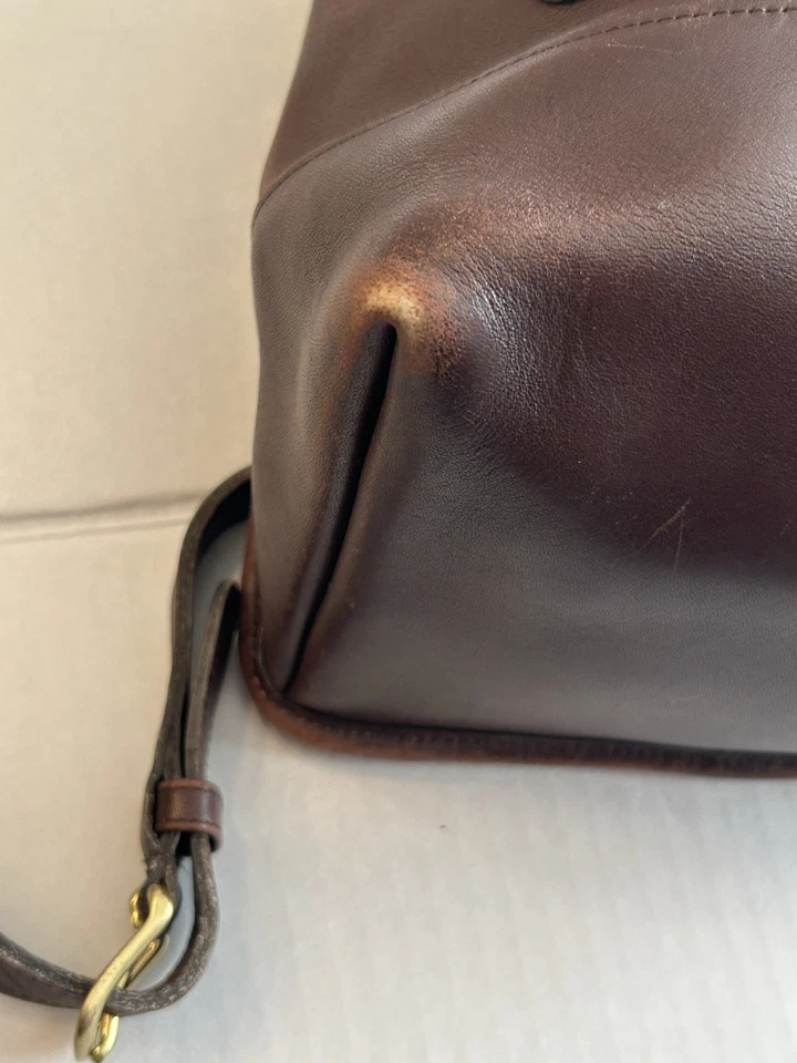 Vintage Coach Daypack backpack style 9791 Dark Brown Leather - Image 4 of 4