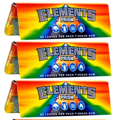 3x Elements PRISM 1 1/4 Rolling Papers 3PKS  *Discounts* FREE USA SHPD!