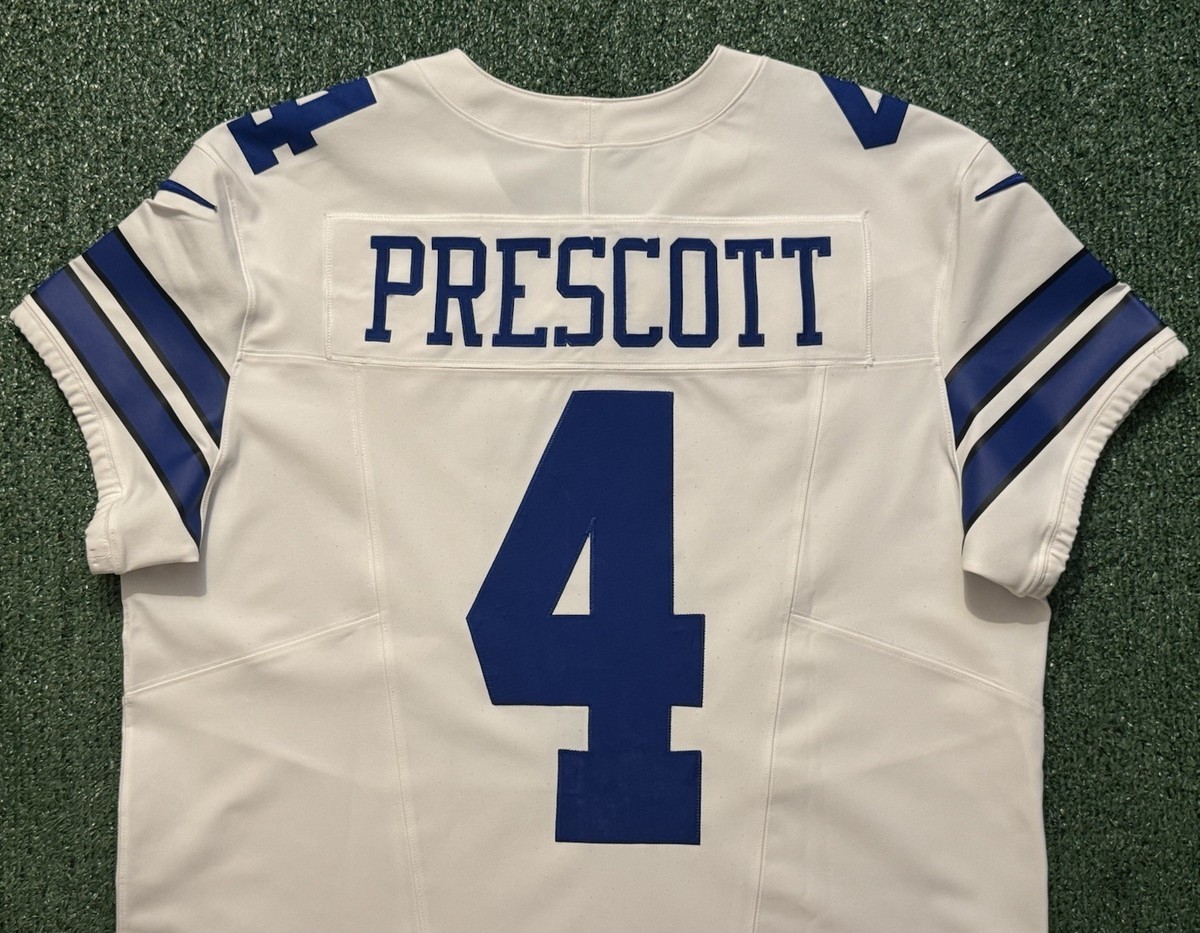 Authentic Dak Prescott Dallas Cowboys White Nike Vapor FUSE Elite