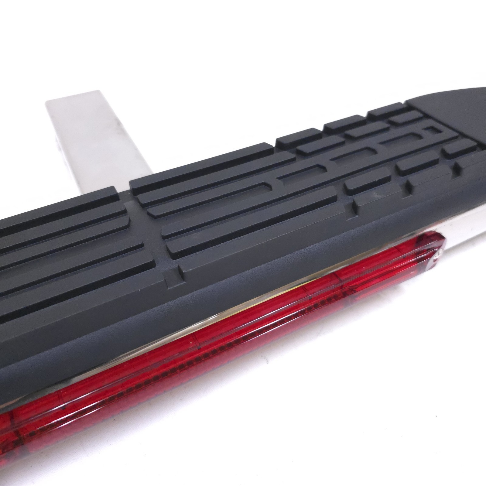 Chrome Tow Hitch Step Bar Guard Fit 2" Receiver 36" Curved Brake Spot Lights LED