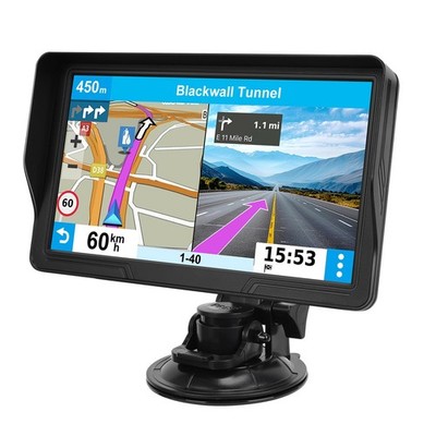 9'' GPS Navigator for Car Truck RV, Navigation System with 2026 Maps Blue 