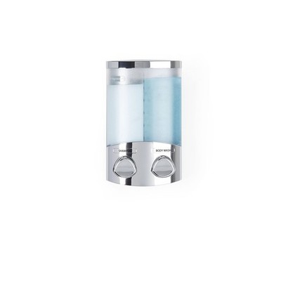 Products 762441 Euro Duo 2 Shower Liquid Dispenser With Translucent Containers C