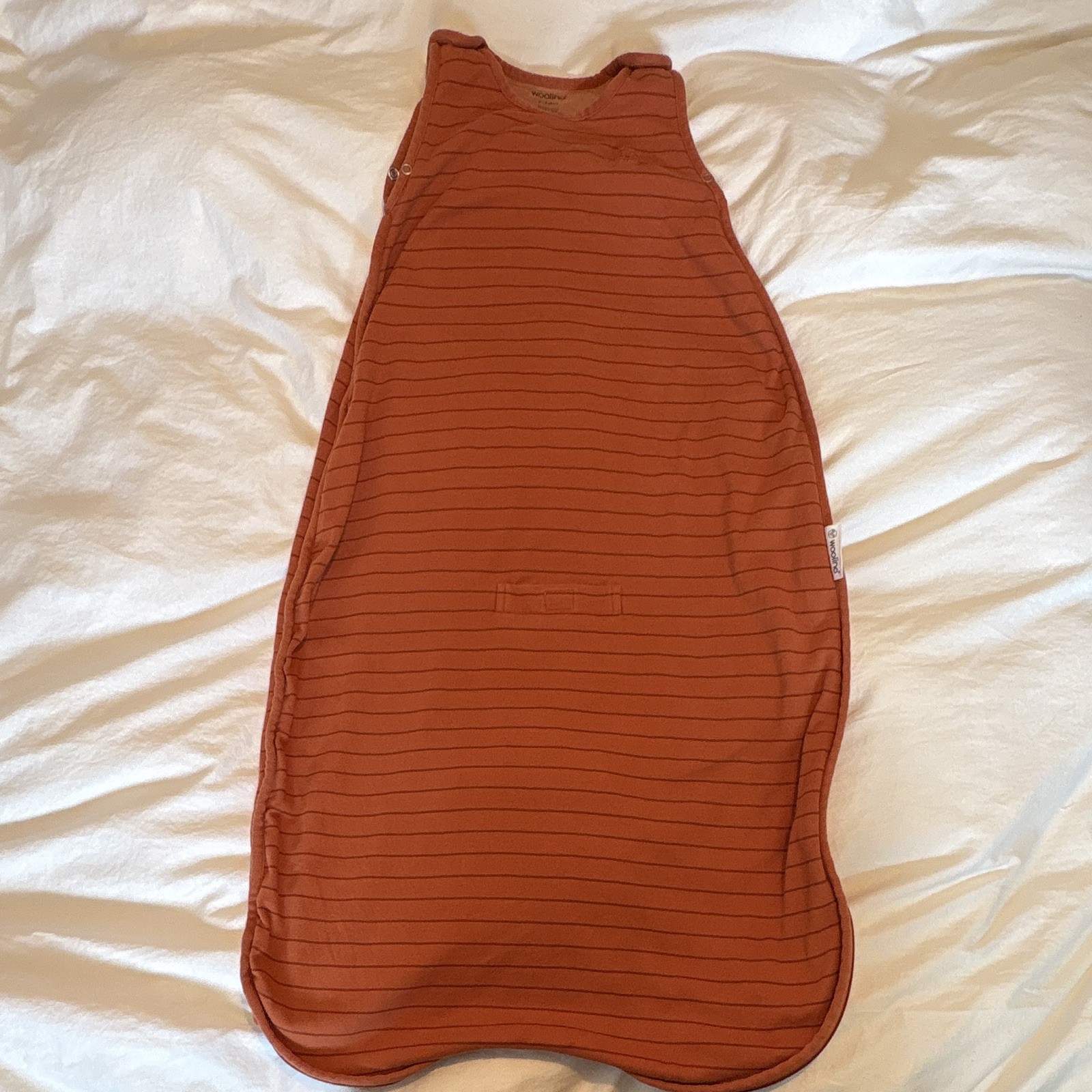 Woolino Merino Wool Baby Sleep Bag Sleepsack 2-4 Years Orange Crib Fit