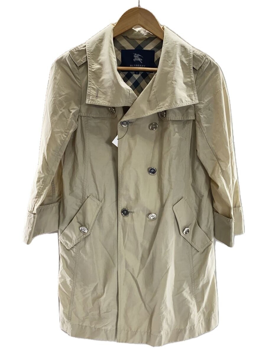 Burberry London Womens Trench Coat Size 38 Cotton Cream Classic Style EG ZHA