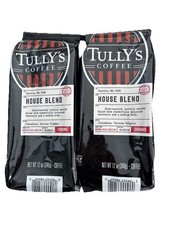 New Tully s Coffee House Blend Ground Coffee Columbian Various 12 Oz - Two