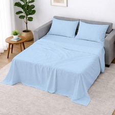 Sleeper Sofa Sheets Full Size, 4 Piece Premium Quality 100 Egyptian Cotton S...