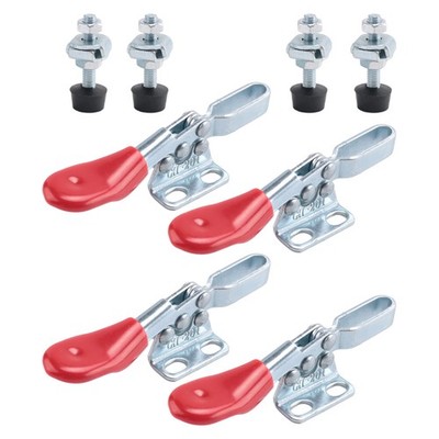4Pcs  Release Toggle Clamp GH-201 Antislip Horizontal 59Lbs Holding7298